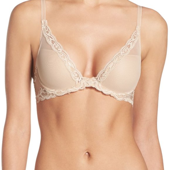 Natori Feathers Contour Plunge Bra 32D - Picture 5 of 10